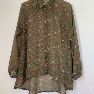 Nordstrom Blu pepper button down long sleeve